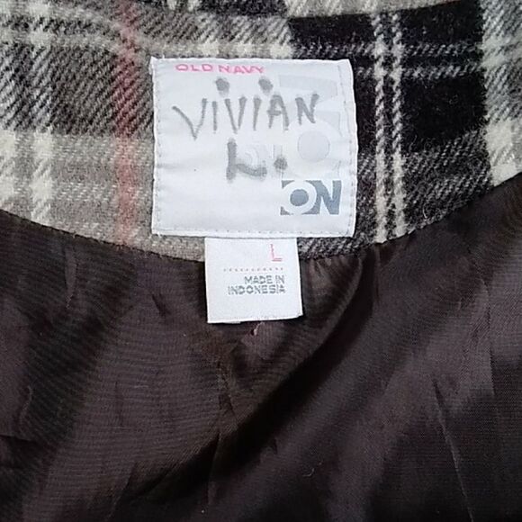 Old Navy Girl Stripes Coat Jacket Size L - Picture 6 of 11